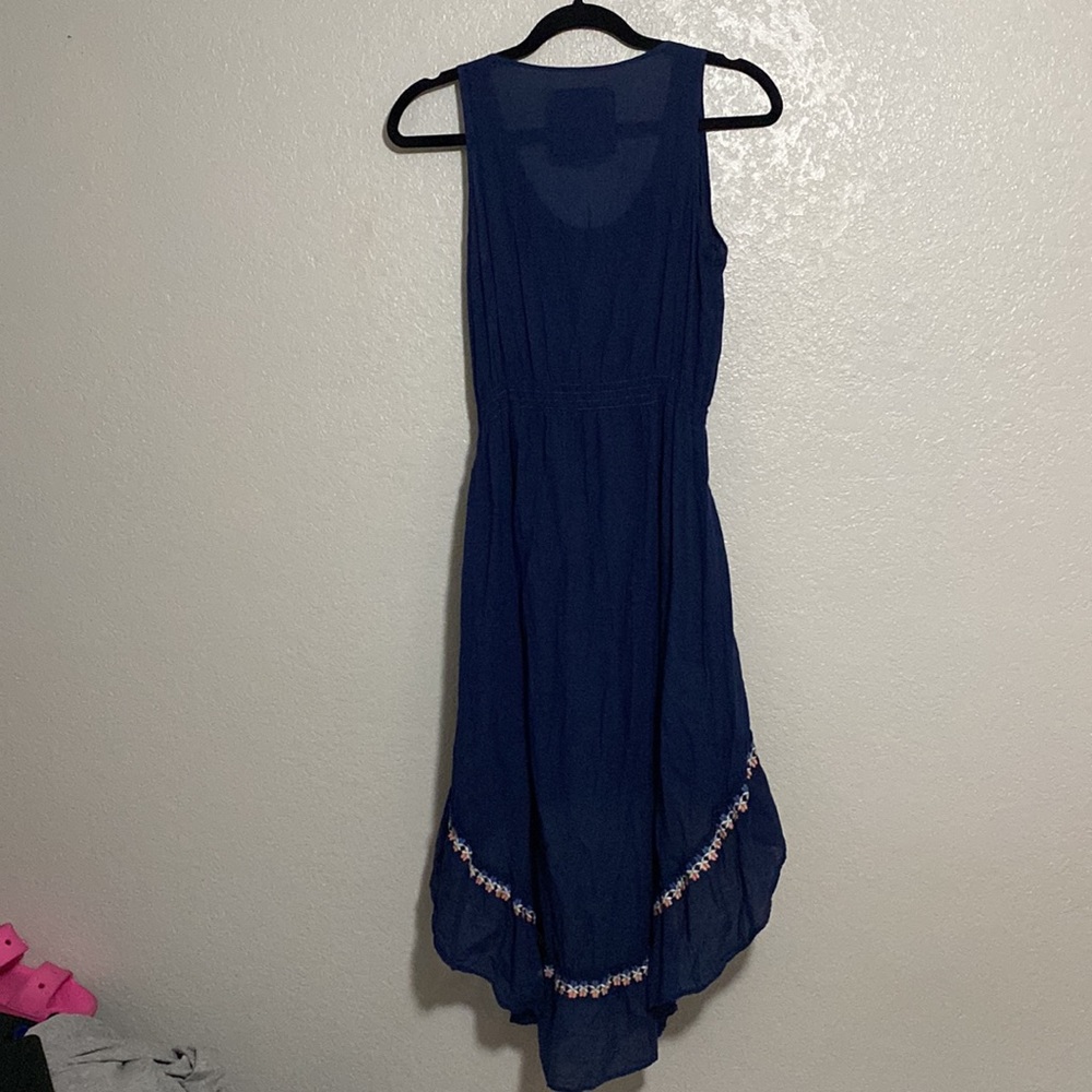 Johnny Was dress floral embroidered navy blue size S - Picture 2 of 5